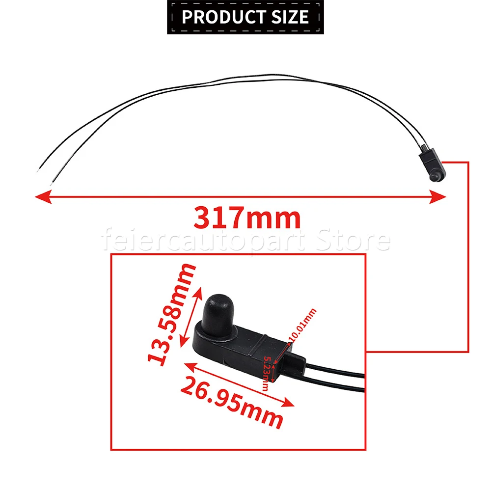 For Fiat Punto 500 500X 500L 2005-2018 Citroen Peugeot External Ambient Outside Air Temperature Sensor OEM 71753245