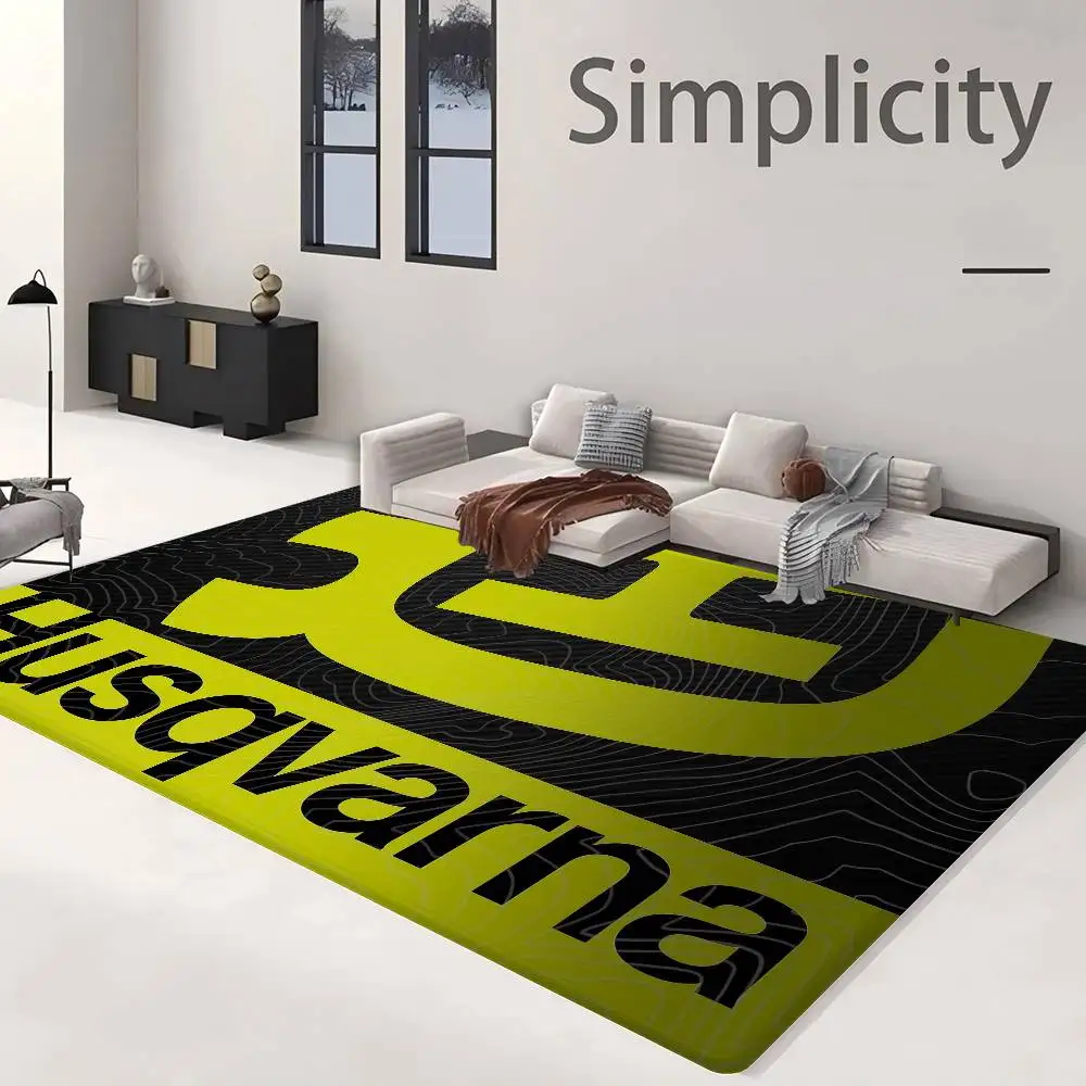 

H-Husqvarnas Logo Room Mats Nordic Style Home Doormat Bathroom-Toilet Mats Bedroom Hotel Decor Mat