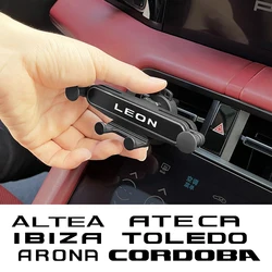 Gravity Car Phone Holder Auto Accessories For Seat Leon Ibiza Ateca Arona Cordoba Toledo Altea Alhambra Arosa Exeo Mii Tarraco