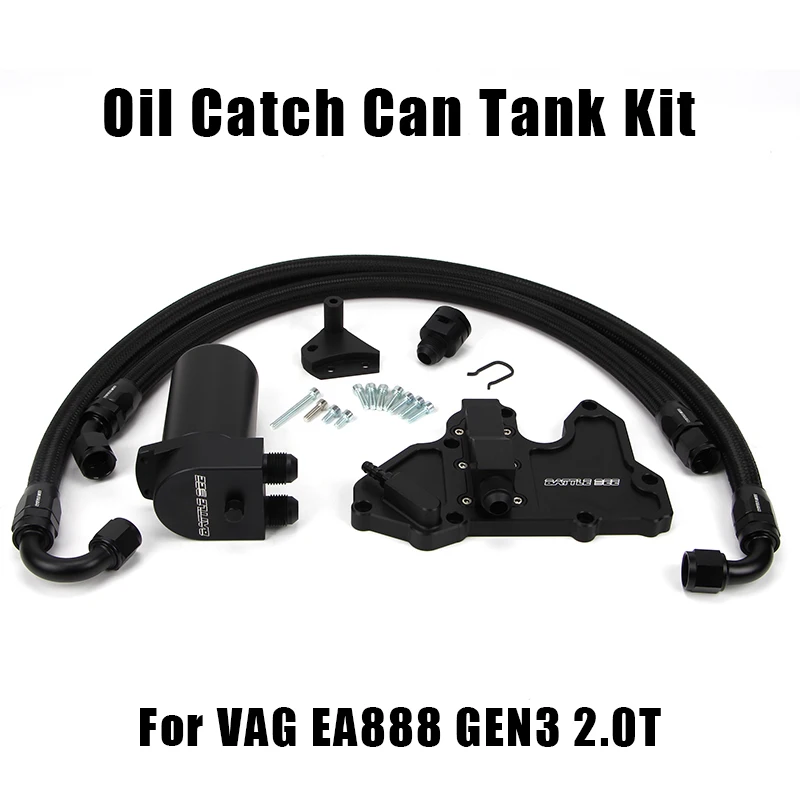

1 set Oil Catch Can Kit For Gen3 EA888 For Volkswagen Audi Golf MK7 2.0T Catch Tank Kit Aluminum Oil Catch Can Tank BB-OCC-003