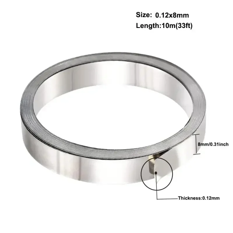 10-1 meter Nickel Strip 1P-6P 18650 Battery Nickel Sheet Plate Connector Steel Belt Spot Welding Machine Battery Welder 1P-6P