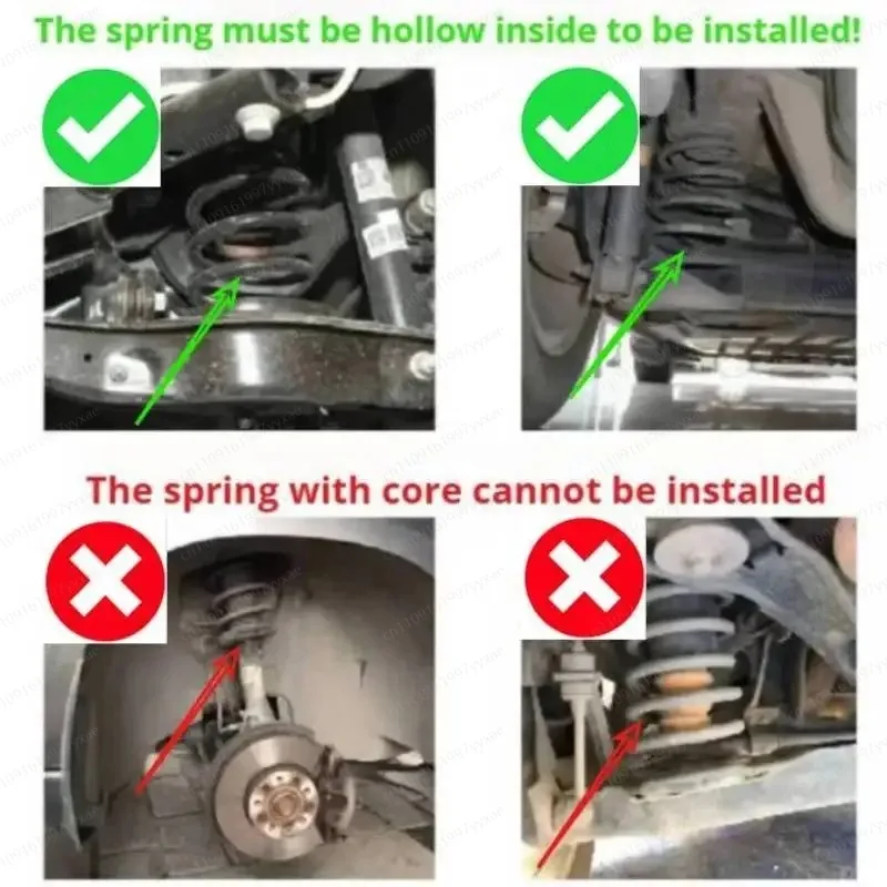 Straight Car Rear Suspension Spring Airbag Noise Reduction for Sedan SUV Off-Road Vehicles Automobile Air Shock Absorber