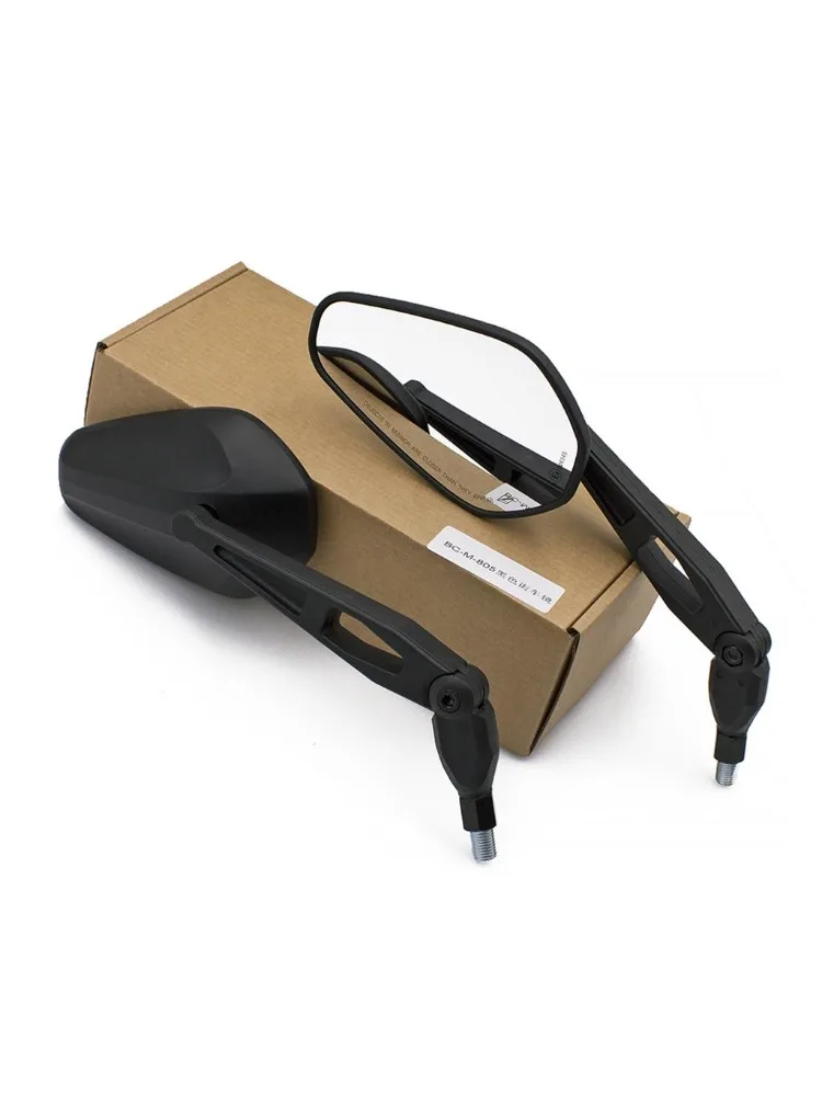 AliExpress NONE 2Pcs Universial Motorcycle Rearview Mirror Scooter E-Bike Handlebar Rear View Side Mirror Electromobile Back Side Folding Mirror