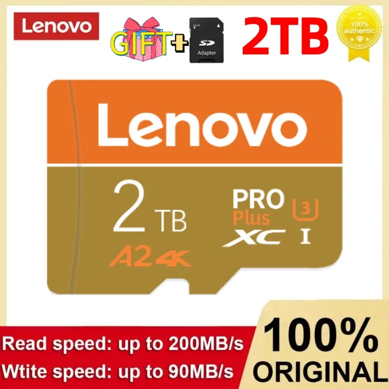 Karta pamięci Lenovo 512 GB 1 TB Szybka karta pamięci Flash TF SD 64 GB 128 GB 256 GB 256 128 64 32 GB Micro TF SD Flash MemoryCard do drona