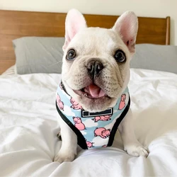 Pink Pig Small Dog Harness With Pull Dog Vest Harnesses For Medium Small Dogs Harness Leash Set Pets Puppy French Bulldog Pug