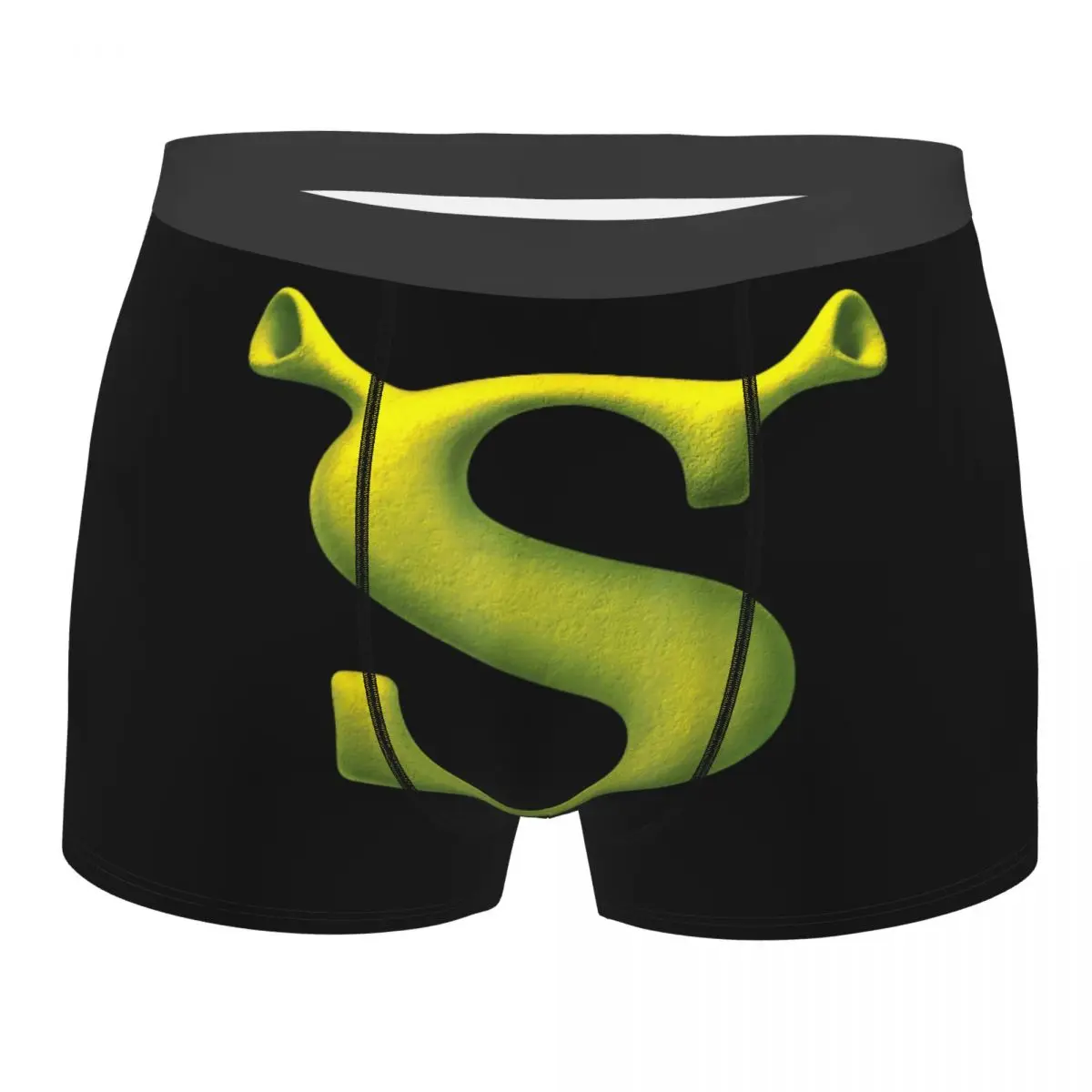 

Man Shreks Initial Logo Poster Long Underwear Hot Boxer Briefs Shorts Panties Homme Mid Waist Underpants Plus Size