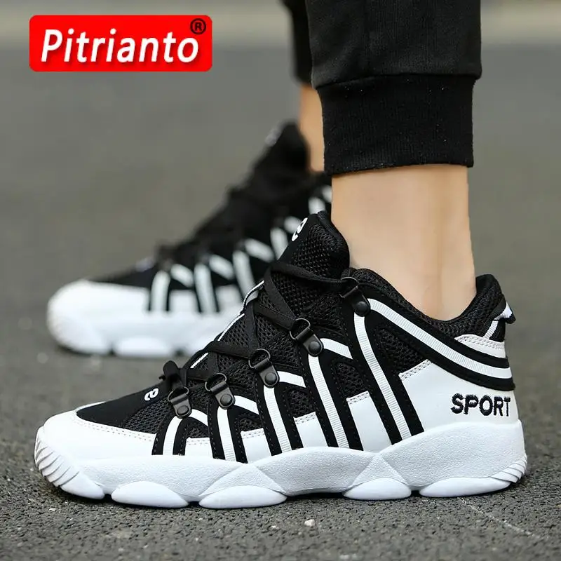 

Men Casual Walking Sneakers Fashion Breathable Mesh Male Jogging Platform Sneakers Shoes for Men Zapatillas Hombre