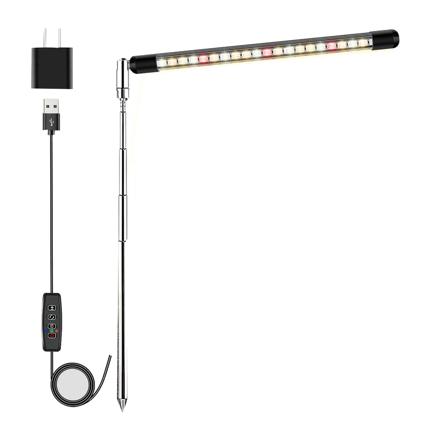 A67P-Full Spectrum LED تنمو أضواء للنباتات الداخلية مع ارتفاع قابل للتعديل، 3 طيف إضاءة، مؤقت تلقائي 3/9/12 ساعة قابس أمريكي #3