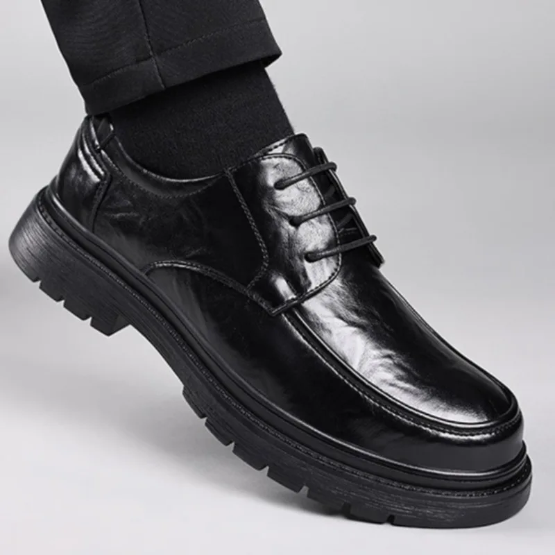 Fashion New Platform Round Toe Men's Loafers Men's Sneakers Retro High Quality Trend on Sale Casual Shoes for Man Zapatos Hombre