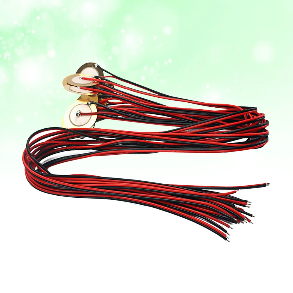 24 stücke Runde Schaltung Metall Pickup Für Akustische Gitarre Ukulele Violine Mandoline Banjo Kupfer Spule Linie Rot Legierung Sensor