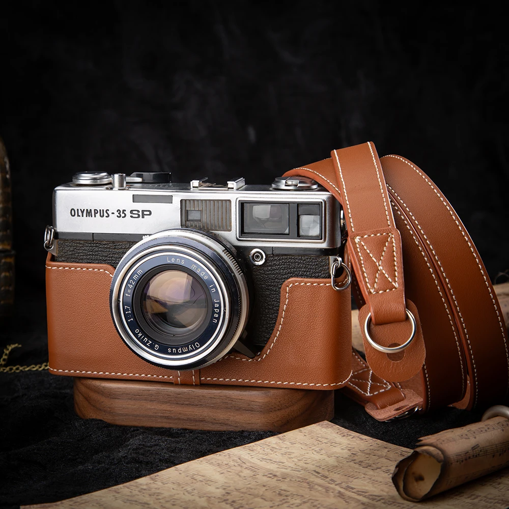 Сумка 35 SP, кожаная сумка для камеры, кожаный получехол для камеры для Olympus 35 SP, оригинальный защитный чехол, аксессуары для фотосъемки