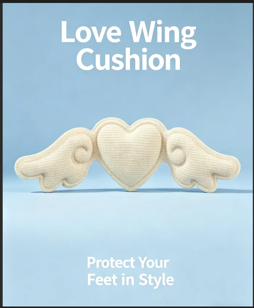 1 Pair Wing & Heart Shaped Anti Wear Stickers, High Heels Pumps Men Sneakers Protective Pads, Summer Daily Shoes Accessories