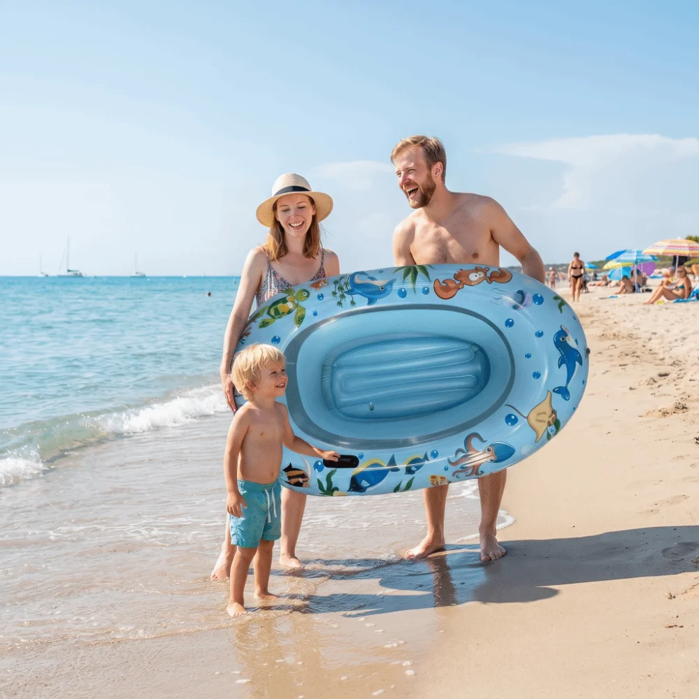 Cartoon Design Inflatable Kayak Inflatable Structure Portable Inflatable Kids Kayak Fun Design Children's Kayak Children Use