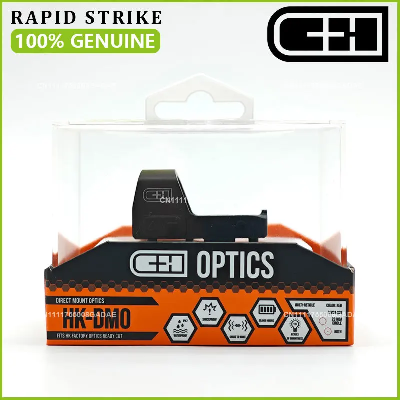 【GENUINE】C&H HK-DMO Direct Mount Optic for HK Optics Ready Pistols Red/Green Multi Reticle Reflex Compact Handgun Red Dot Sight