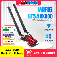 FENVI WiFi 6 AX900 PCIE WiFi Adapter Bluetooth 5.4 802.11AX 2.4G/5GHz 900Mbps Wireless Network Card for Desktop Win 10/11
