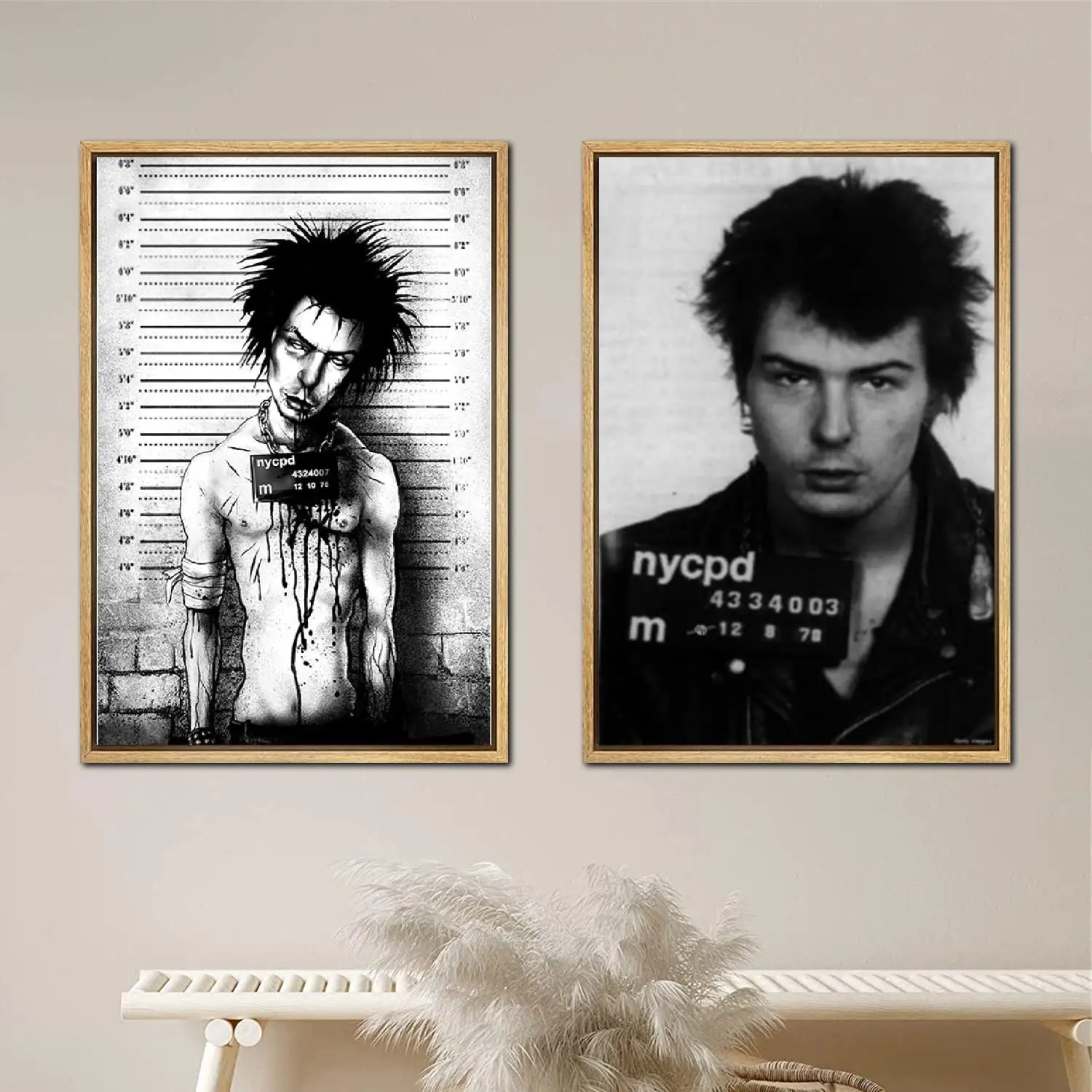 Sid Vicious Poster Painting 24x36 Wall Art Canvas Posters room decor Modern Family bedroom Decoration Art wall decor