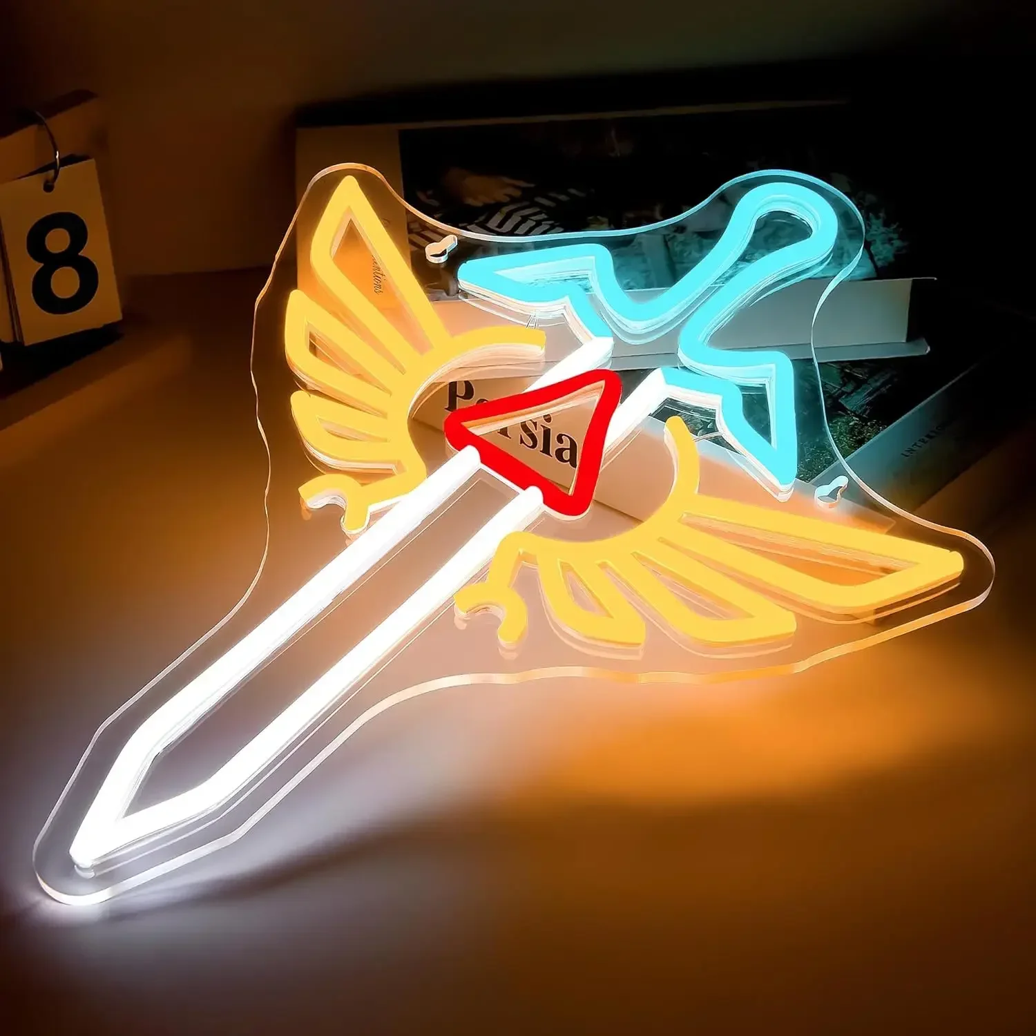 LED Gaming Sword Neon Sign For Wall Decor Sword Neon Gaming Neon Light Sign For Game Room, Man Cave, Club, Game Signs