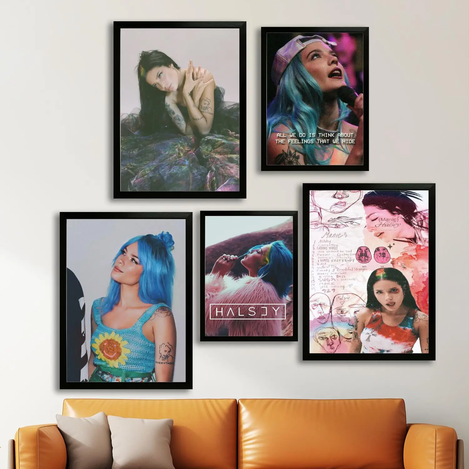 Halsey Electropop Synthpop Male Somger холст художественный постер и настенное искусство, современный семейный декор для спальни, постеры, декоративная живопись