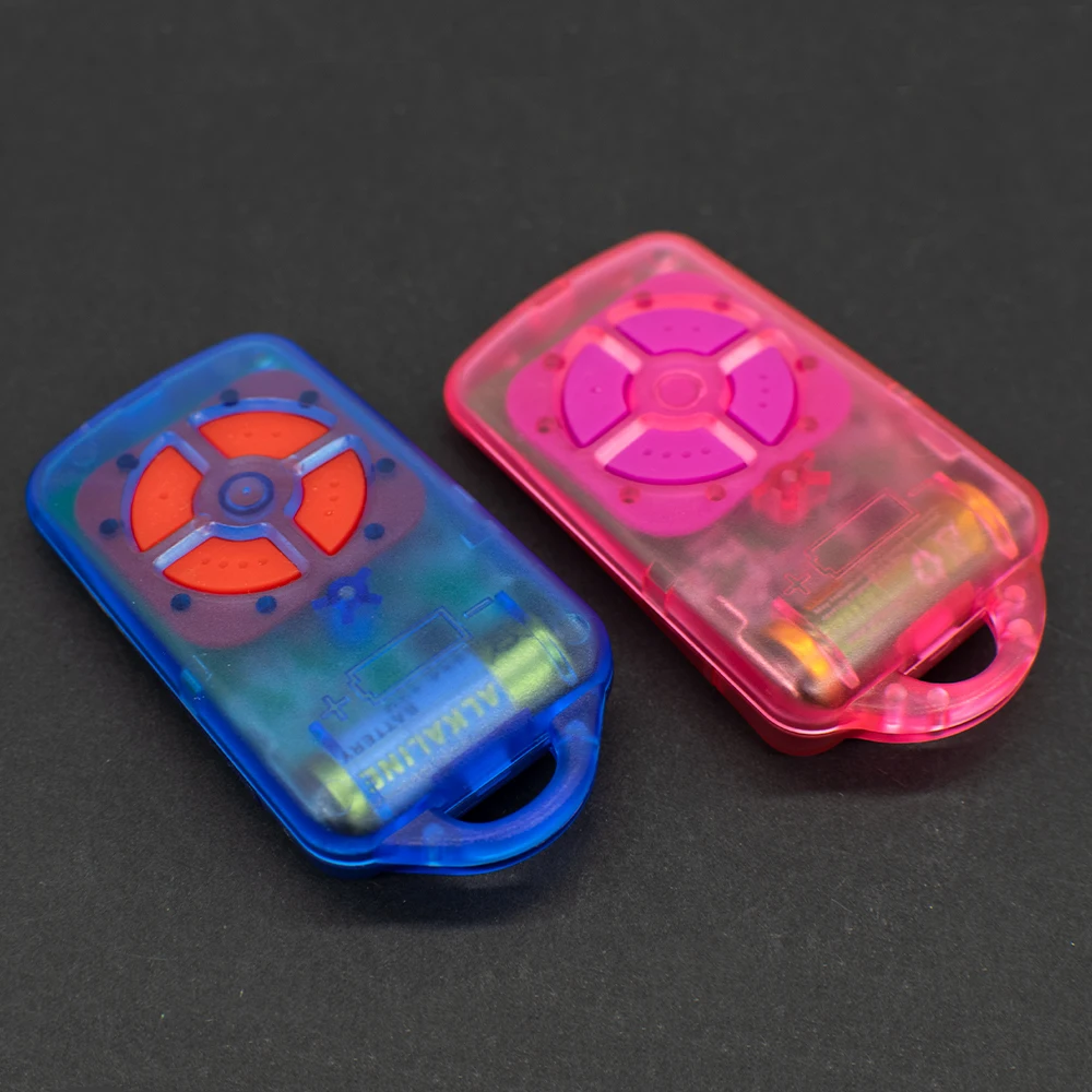 Herculift ATA PTX4 PTX-4 Garage Remote Control Blue Pink SecuraCode 433.92 MHz Gate Door Opener 4 Keys Transmitter