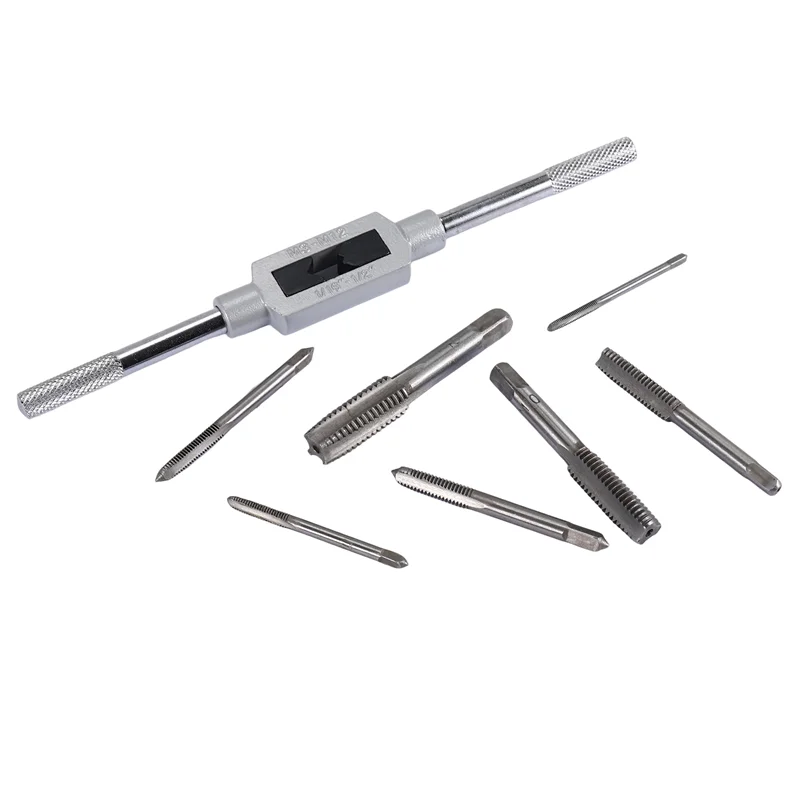 

N96R 8 In 1 Tap Tool Set Thread Metric Machine Hand Screw Thread Plug Taps Set
