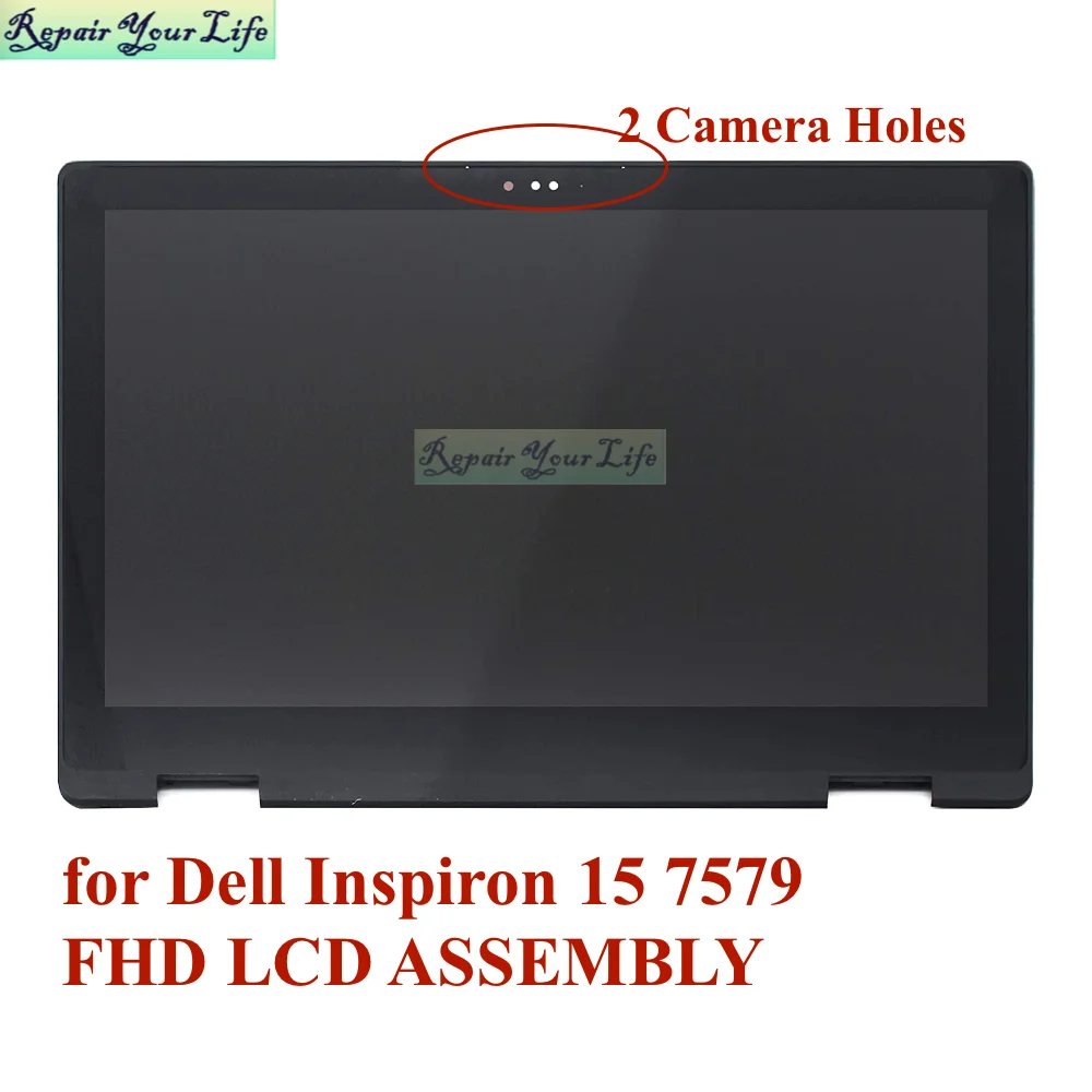 15.6 Laptop LCD Screen Touch Assembly for Dell Inspiron 15 7569 7579 02RMRP 0GCPWV LP156WF7(SP)(EC) 40Pin EDP FHD LED Display