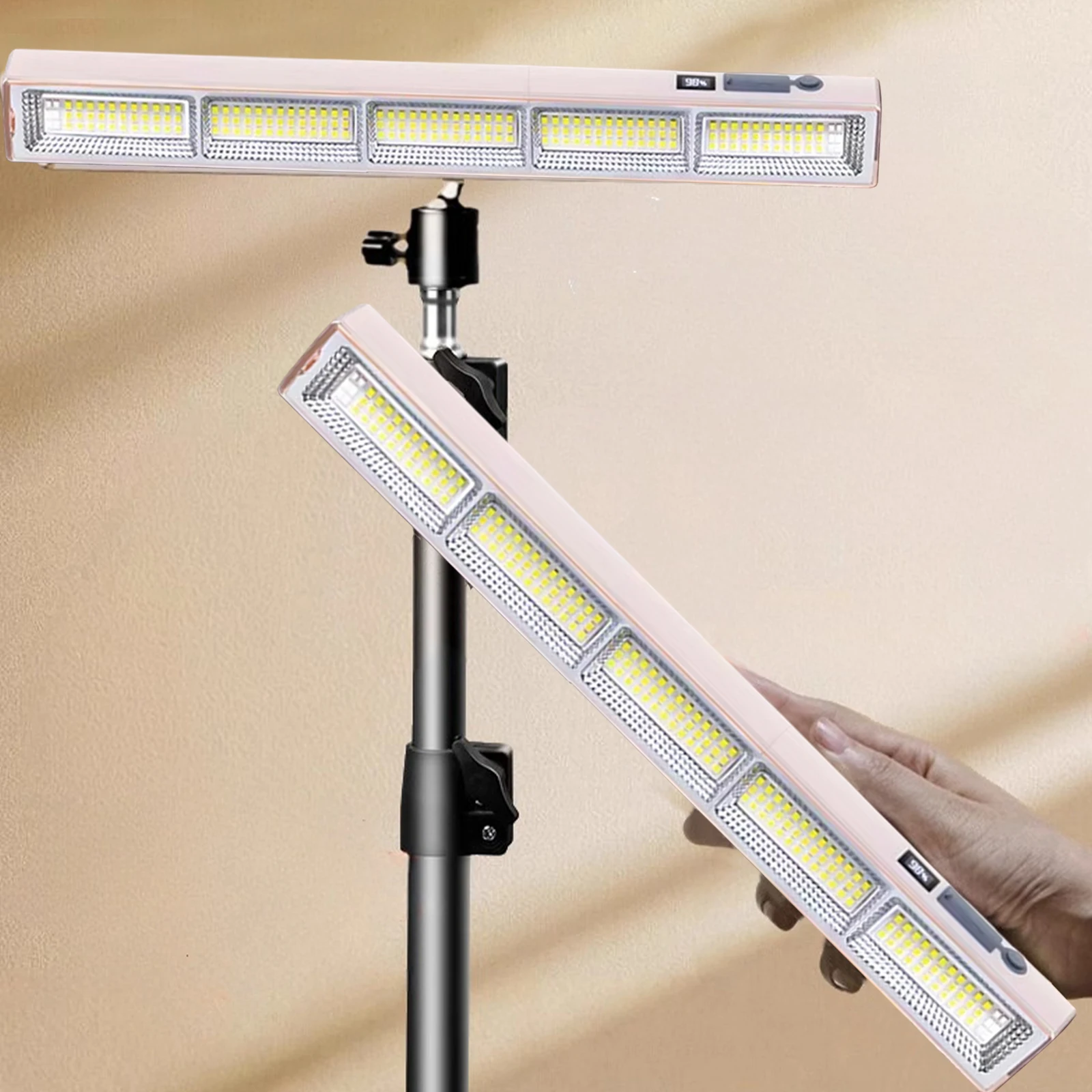 LED Light Bar 1000 Lumens Night Market Light with Hook Job Site Lighting for Car Repairing Camping Working and Emergency