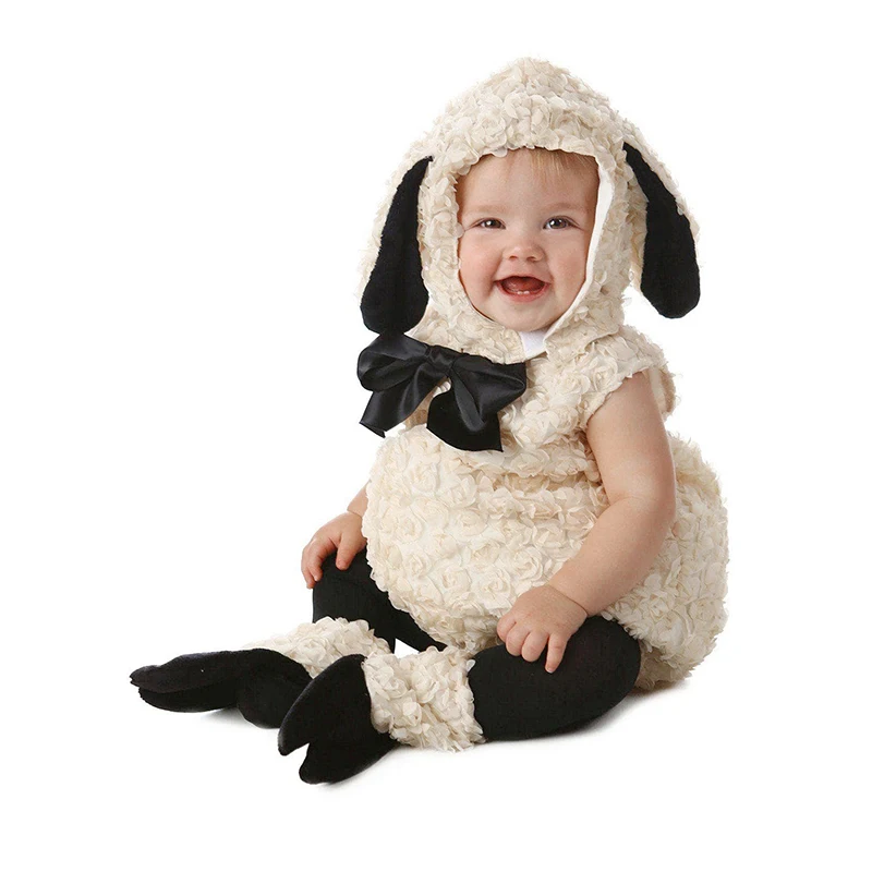 Halloween Baby Girls Lamb Costume For Toddler Kids Halloween Costume Animal Themed Cosplay Party Costume