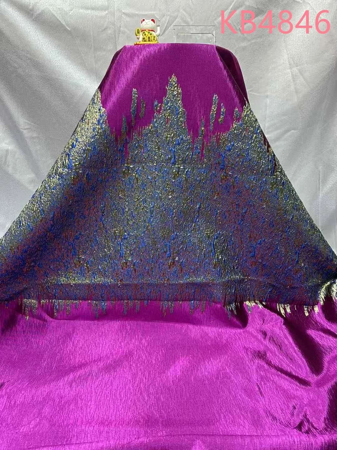 النيجيري الأخضر الجاكار الديباج الأفريقي أقمشة الدانتيل 5 ياردة جودة عالية 2025 التذهيب الديباج الدانتيل تول الدانتيل للخياطة KB4846