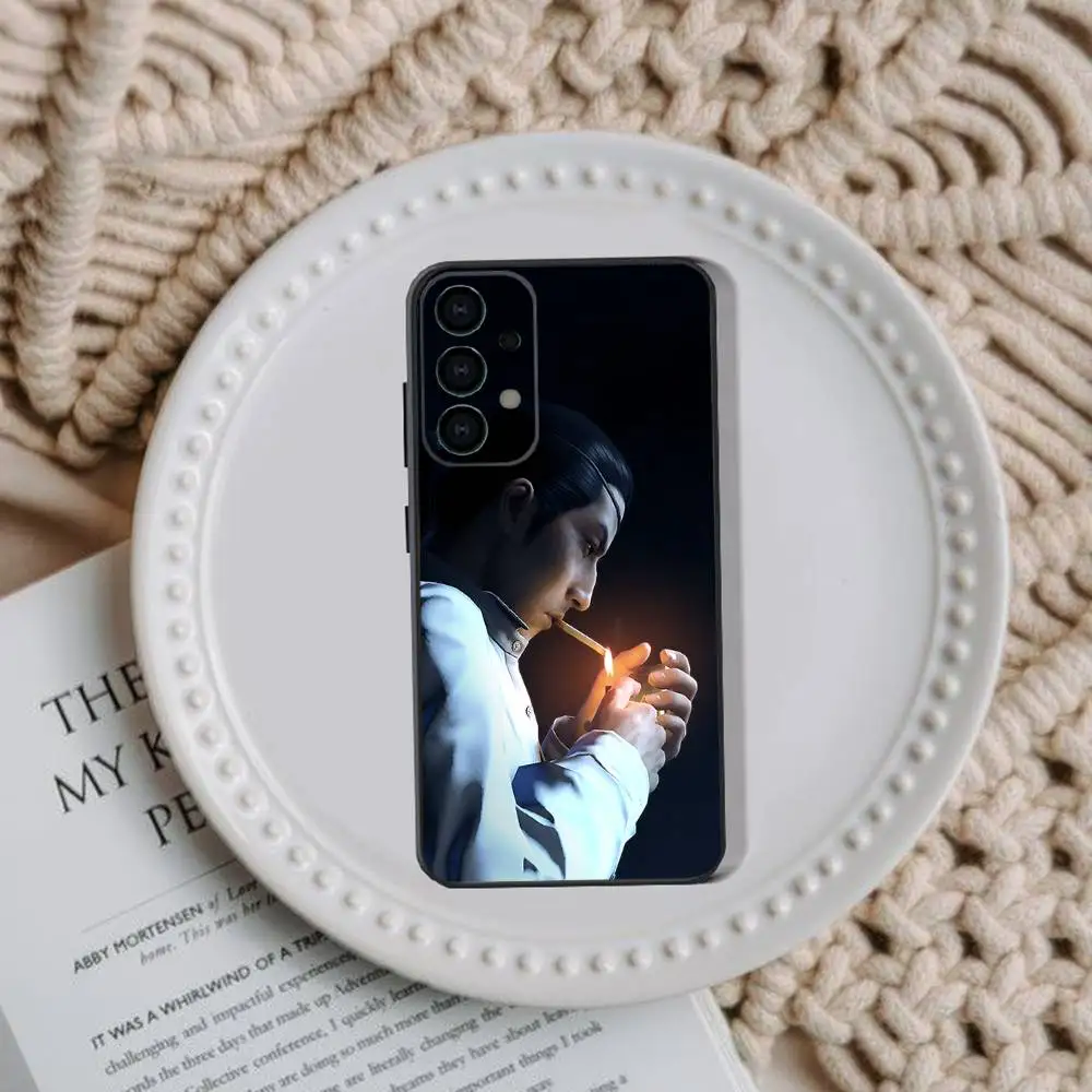 حافظة هاتف ألعاب Yakuza 0 لهاتف سامسونج جالاكسي A73,31,32,72,41,53,52,71,22,5G,Note,J7,8,9 غطاء أسود ناعم