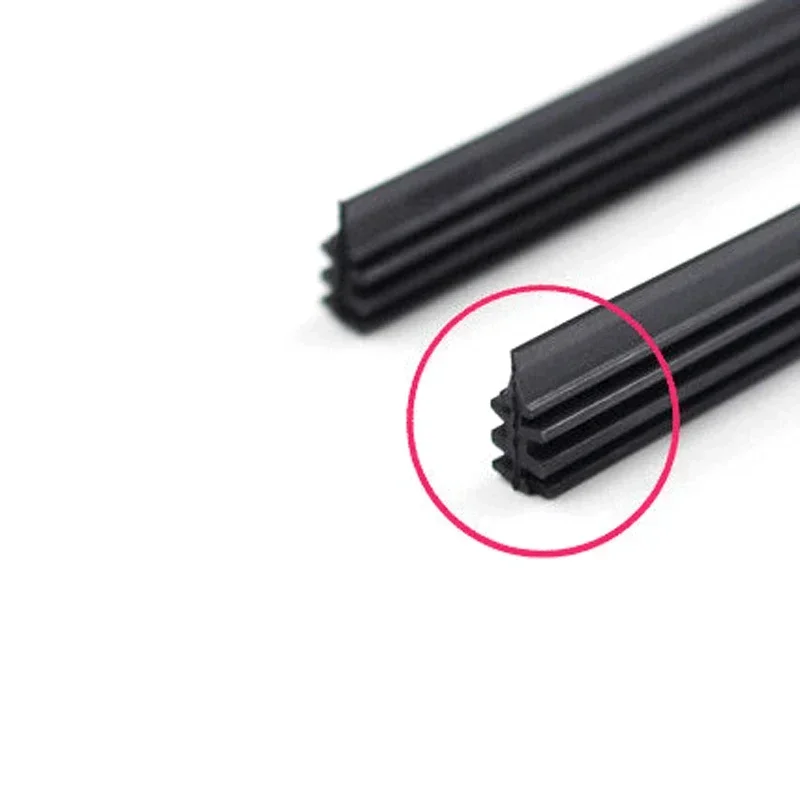 2Pcs/lot Universal Auto Vehicle Insert Soft Rubber Strip Refill for Frameless Wiper Blades 6mm 26\