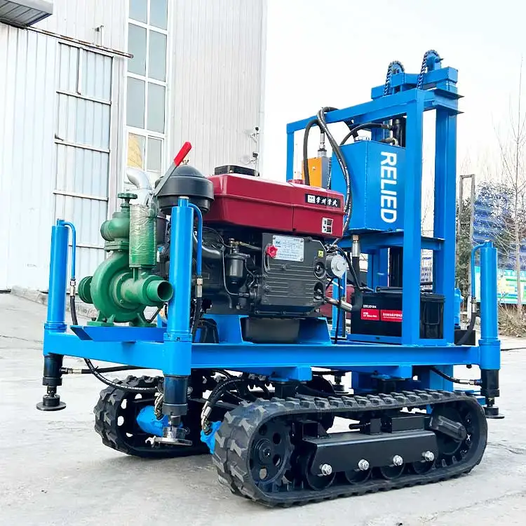 

Customized 120m Crawler Mobile Drill 35HP Diesel High-Efficiency Water Well Drilling Rig