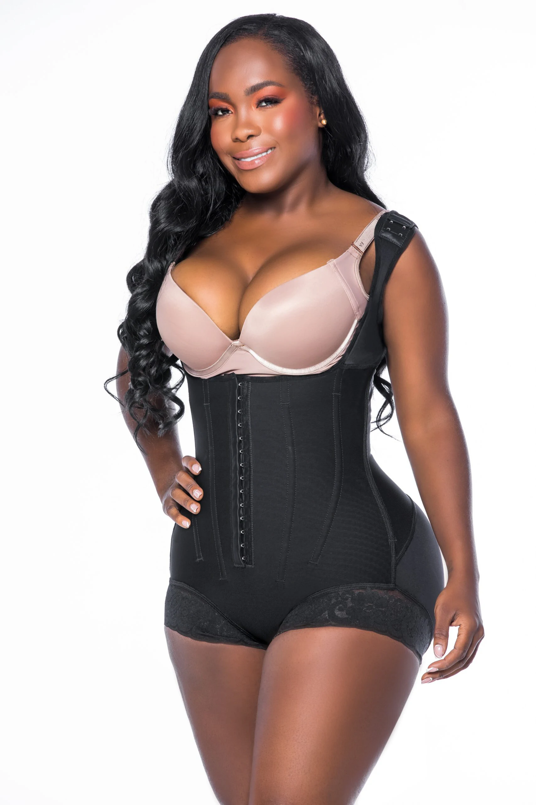

Europe and the United States mesh one-piece shapewear girdle waist abdomen to lift the buttocks beauty body one-piece tight cors