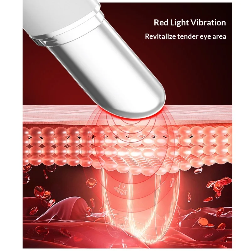 Elektryczne urządzenie kosmetyczne do oczu, wibracyjny masażer do twarzy, redukuje worki pod oczami, cienie i opuchliznę, łagodzi zmęczenie oczu.