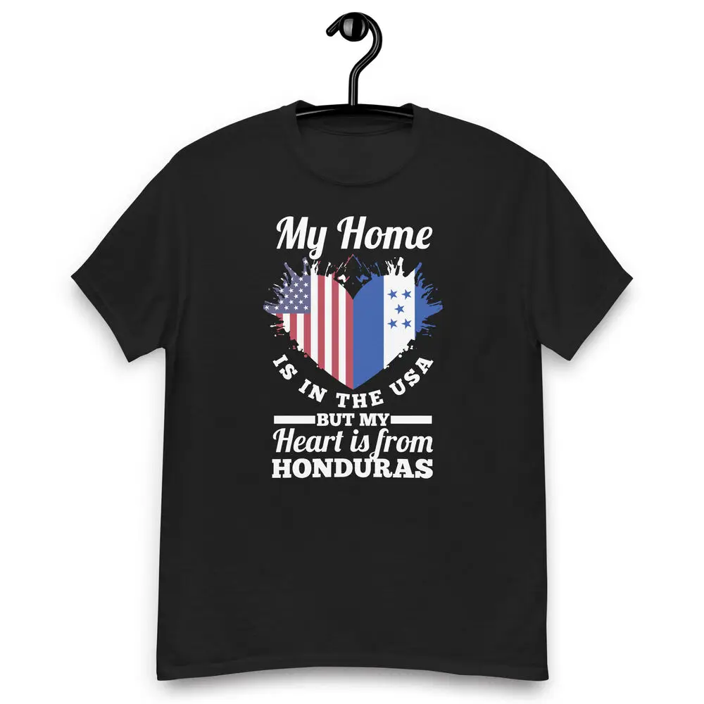 Honduras Shirt - My Home Is in the USA but My Heart Is from Honduras Pride Tee