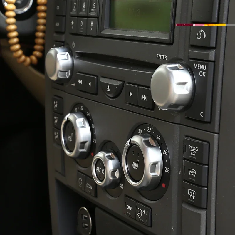 ABS For 04-09 Land Rover Discovery 3LR3 /05-08 Land Rover Range Rover Sport L320 air conditioning volume knob decorative cover 5