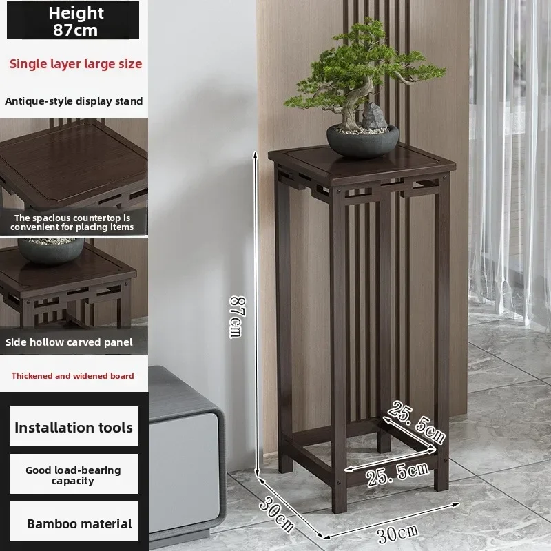 Stable Floor-to-ceiling retro flower table Multi-layer flower pot rack