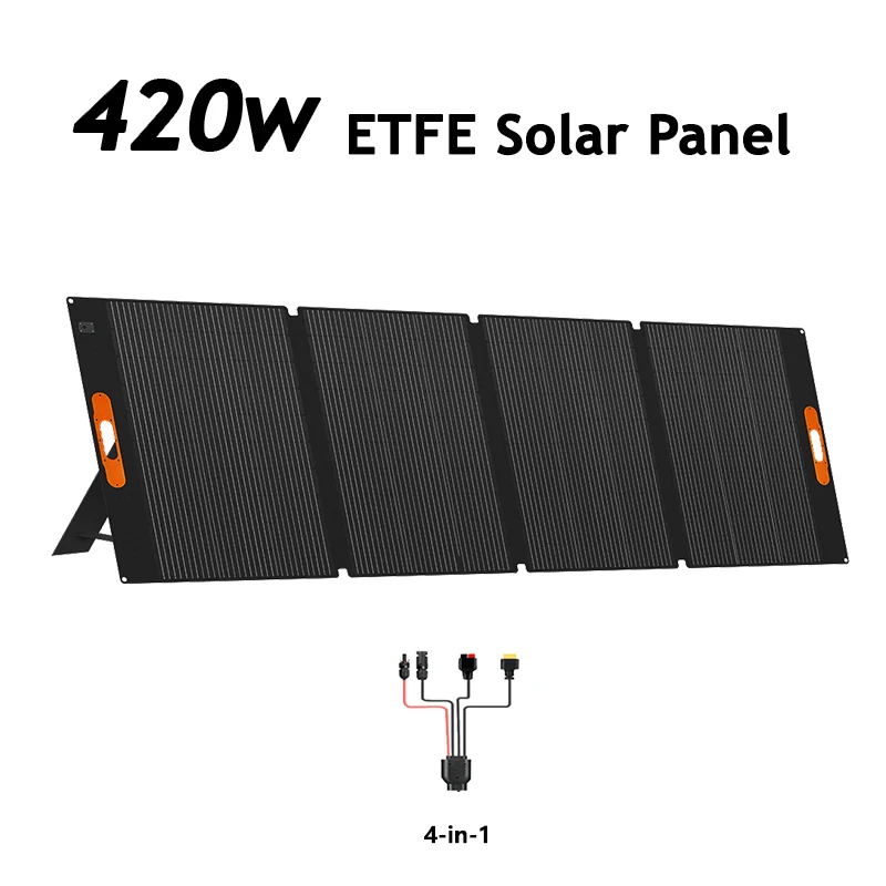 Opvouwbaar draagbaar 420W zonnepaneel 200W 100W zonnebatterijlader Buiten noodstroomvoorziening voor kamperen, camper, huis