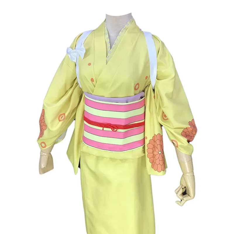 أزياء أنيمي وانو كونتري أو-كيكو يوكاتا كيمونو التأثيرية لحفلات الهالوين كرنفال بدلة تمويه لعب الأدوار للبالغين؛ 6'x,9;y'