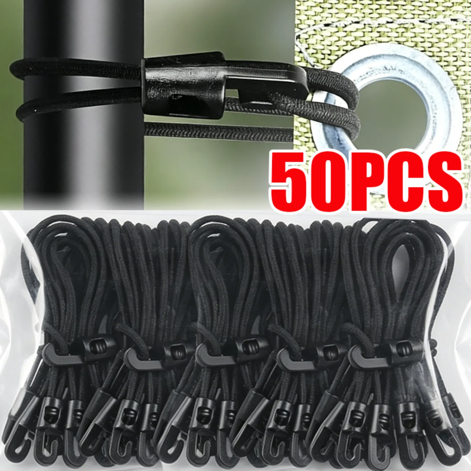 Multifunctional Elastic Bungee Ropes with Hook for Camping Luggage Bikes Cars Cord Fixed Ties High Elasticity Expander Rope Tool
