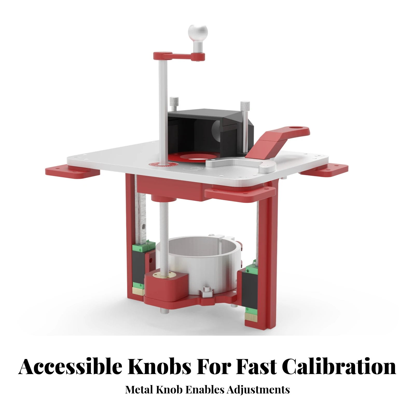 Router Lift Table Precision Woodworking Router Lift Plate Adjustable Anodized for Woodworkers, Workshop