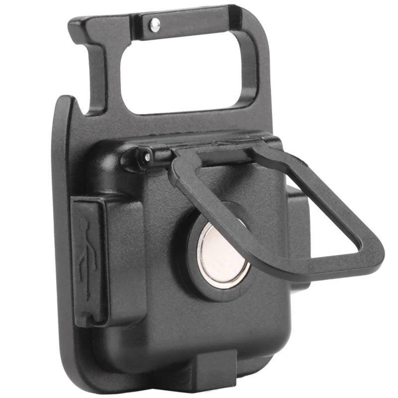 Multi-Function Magnetic Work Light, Camping Keychain Light, vermelho e azul piscando, Mini lanterna, ao ar livre