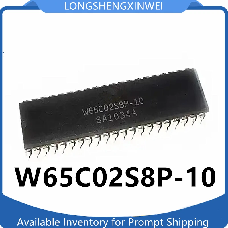 1PCS W65C02S8P-10 W65C02S8P 65C02S8P-10 Direct Insert DIP-40 Microcontroller Chip New on-hand