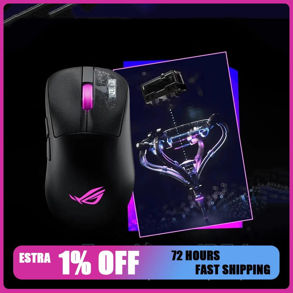 

Игровая мышь ROG Keris II с тремя режимами, сенсором AimPoint Pro 42k, RGB-подсветкой 8K, беспроводная, с низкой задержкой, легкая (65 г), для геймеров