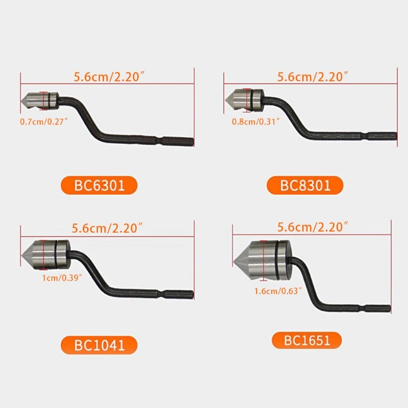 Herramienta desbarbado A2UD, biselado duradero para cabezal para aluminio, metal, plástico y madera