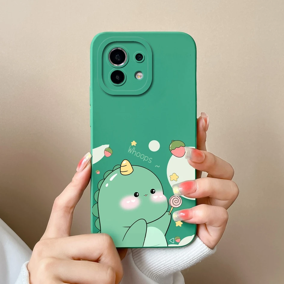 For Xiaomi Mi 11 Lite 4G 5G Cases Phone Cover Cute Fashion Pretty Matte Shockproof Soft Silicone For Xiaomi 11 Lite 5G NE Fundas