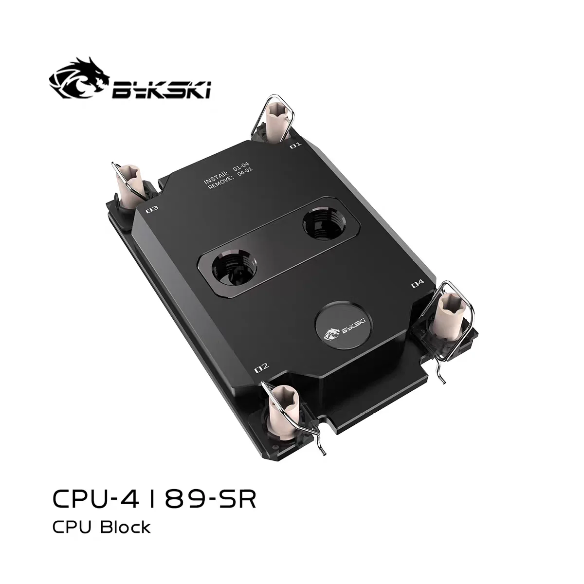 Bykski CPU Water Block For Intel Socket LGA4189 Processor Server Cooler Computer Liquid Cooling,Brass+Copper,G1/4