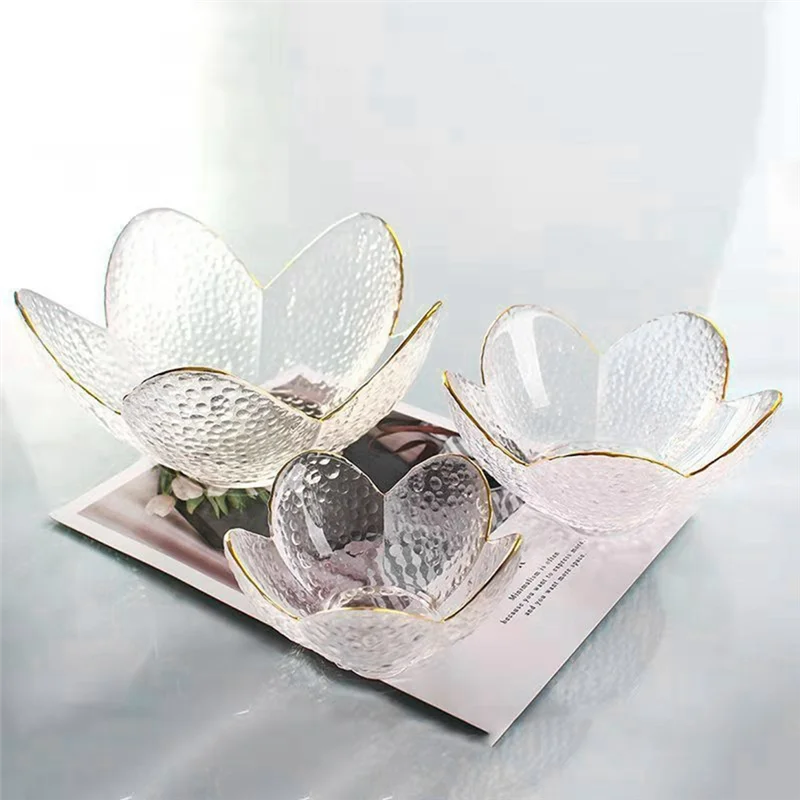 SEWS-Glass Jewelry Tray Jewelry Tray,Elegant Flower Design, With Phnom Penh, Very Suitable For Placing Rings, Keys And Babies