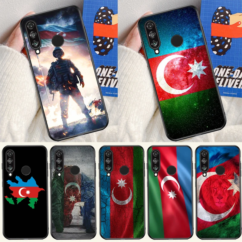 Azerbaijan Flag For Huawei Nova 12i 12s 11i 5T 9 10 SE Y91 Y90 Y60 Y70 Y72 Y61 P60 Pro P20 P40 P30 Lite Case