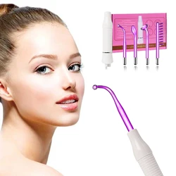 4-in-1 Purple Light High Frequency Facial Machine For Hair Face Electrotherapy Wand Argon Treatment Acne Facial care