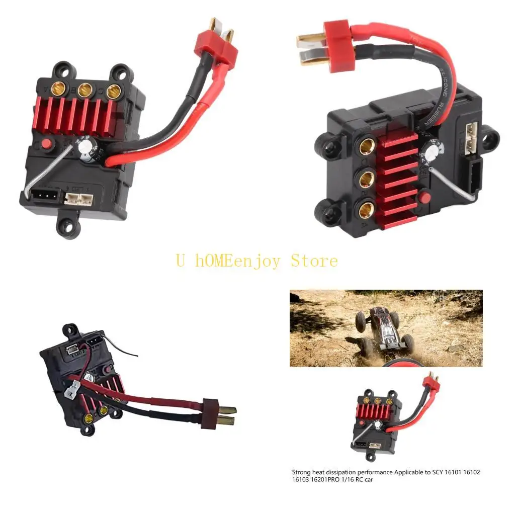 

B0KF Высокоскоростной 4WD бесщеточный ESC для масштаба 1/16, пульт дистанционного управления, автомобильный регулятор скорости